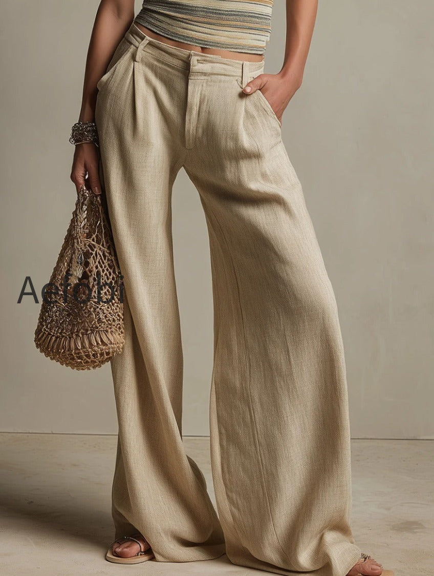 retro-striped-knit-vest-wide-leg-pants-set