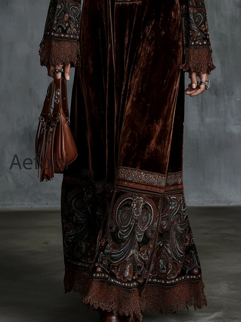 bohemian-velvet-embroidered-borders-maxi-dress
