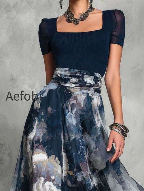 boho-elegance-knite-top-and-floral-long-skirt-set