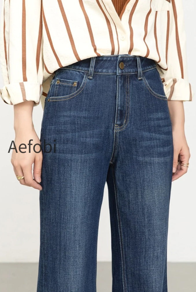high-waist-four-way-stretch-flare-denim-jeans