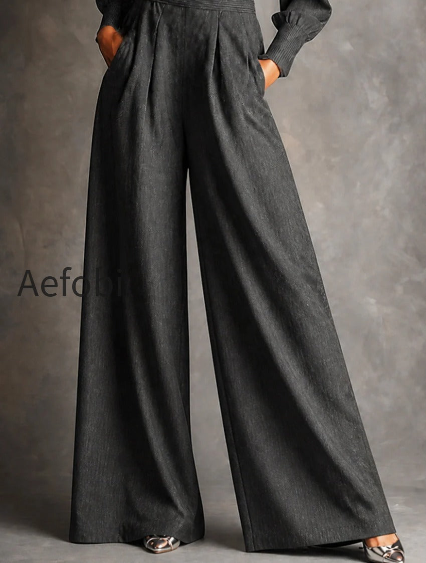 charcoal-lace-trim-wide-leg-jumpsuit
