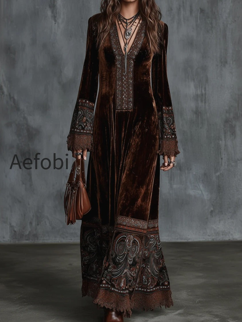 bohemian-velvet-embroidered-borders-maxi-dress