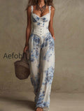 bohemian-lace-trim-corset-top-and-faux-linen-floral-wide-leg-pants-set
