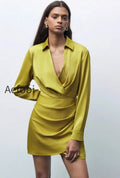 ruched-satin-versatile-mini-silk-dress